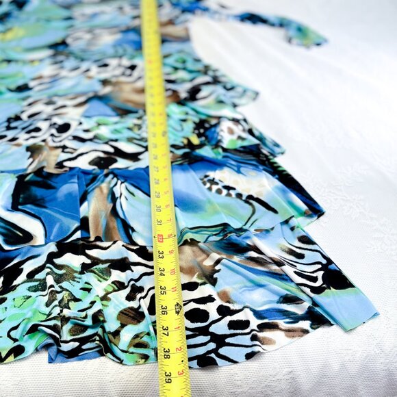 Women's Whimsical Libra Dress Unique Abstract Butterfly Tiered Ruffled Dress - Picture 13 of 13